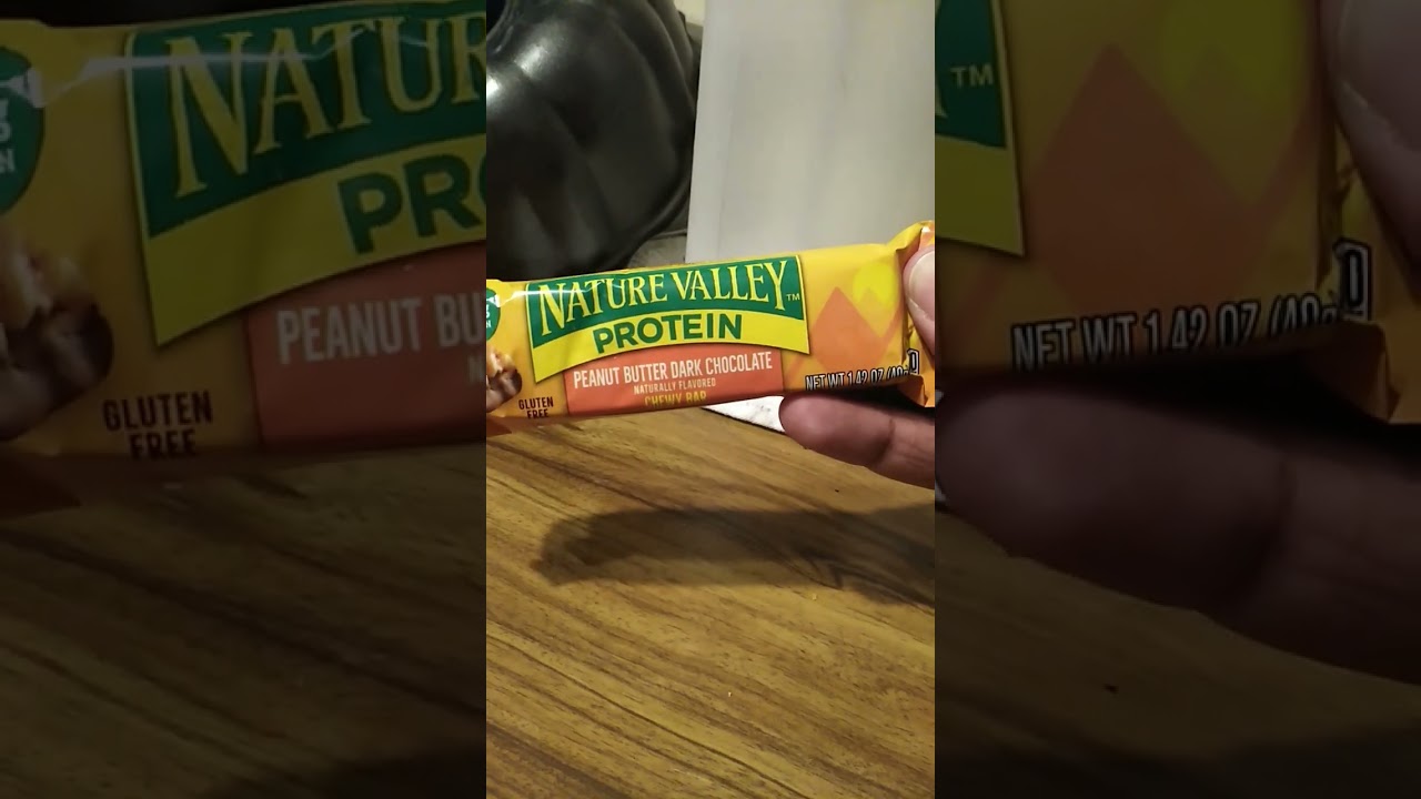 I suggest you get a healthy snack of Nature Valley Protein.