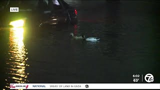 Flooding in Dearborn Heights after last night's storms