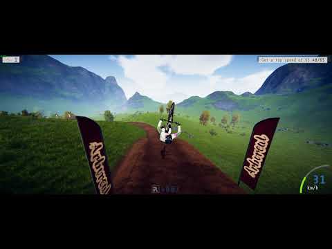 Descenders - OpenGL - ultrawide game play on Ubuntu MATE 17.10