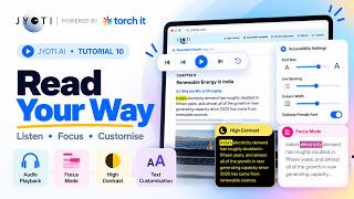 Jyoti AI Tutorial 10 | Accessible Reading: Audio, Focus Mode & Customisation