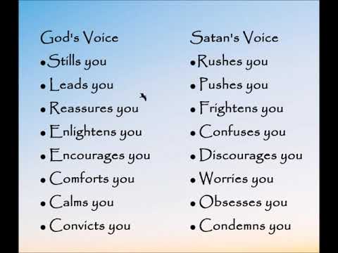 God's Voice vs Satan's - YouTube