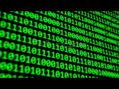 Binary Code Program Digits on Dark Computer Monitor Screen - IncrediVFX - AVloops