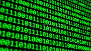 Binary Code Program Digits on Dark Computer Monitor Screen - IncrediVFX - AVloops