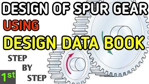 Design Of Spur Gear Using Design Data Book | Full Procedure | GTU | MACHINE DESIGN