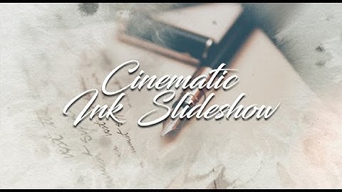 Cinematic Ink Slideshow (After Effects template)