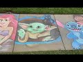 Dad Creates Stunning Disney Chalk Art In Front Of Lutz Home Dad Creates Stunning Disney Chalk Art In Front Of Lutz Home