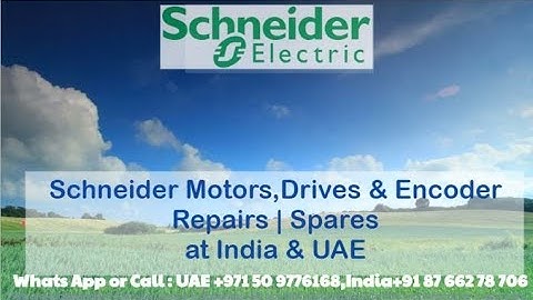 Schneider Servo Motor Repair India | UAE Dubai Encoder - Align Adjust Connect Install