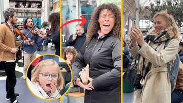 She sings ADELE in the middle of the train station.. 😱