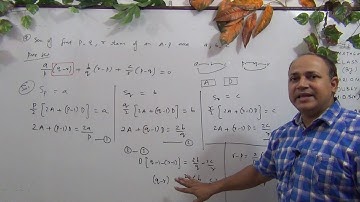 sum of p and q and r terms are a   b   and c  respectively prove that    ............. by Hd sir