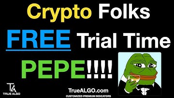 FREE trial of our True Algo Reversal Indicator, perfect for #PEPE traders!
