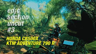 epic section #3 - Stepping Stones: Honda CB500X, KTM 790 Adventure R, Honda CRF250L screenshot 5