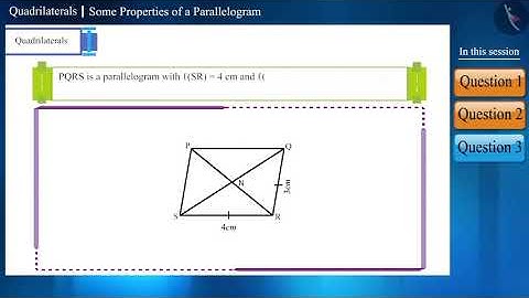 Some Properties of a Parallelogram  | Part 3/4 | English | Class 9