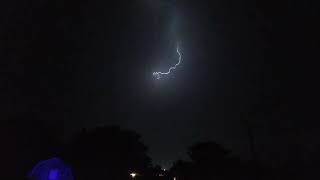 Crazy lightning storm.