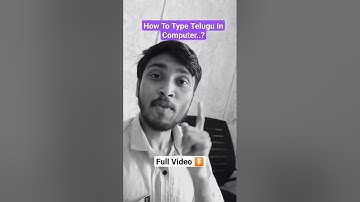 🔥Telugu Typing In Computer Tutorial Without Any Software ✅| Perumal Tech | #shorts #typing