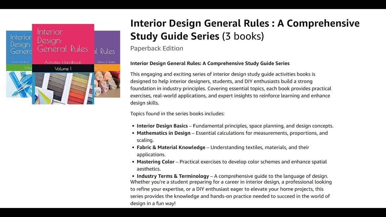 Interior Design STUDY GUIDES | Design Student | Teacher | DIY - YouTube