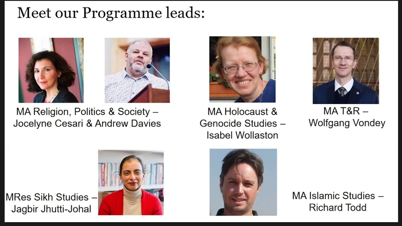 Introduction to Masters in Theology and Religion