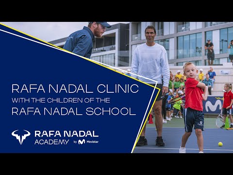 Rafa Nadal Clinic With The Children Of The Rafa Nadal School