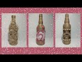 3 идеи лёгкого способа декора бутылки Декор шпагатом/3 ideas for an easy way to decorate a bottle