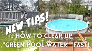 How To Clear Up / Clean 'Green Pool Water' (How To Shock A Pool) easily / Fast