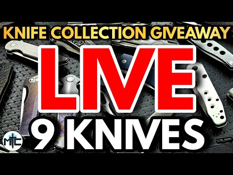 MYSTERY KNIFE COLLECTION GIVEAWAY LIVE! 9 KNIVES + 2025 KNIVES & KNONSENSE
