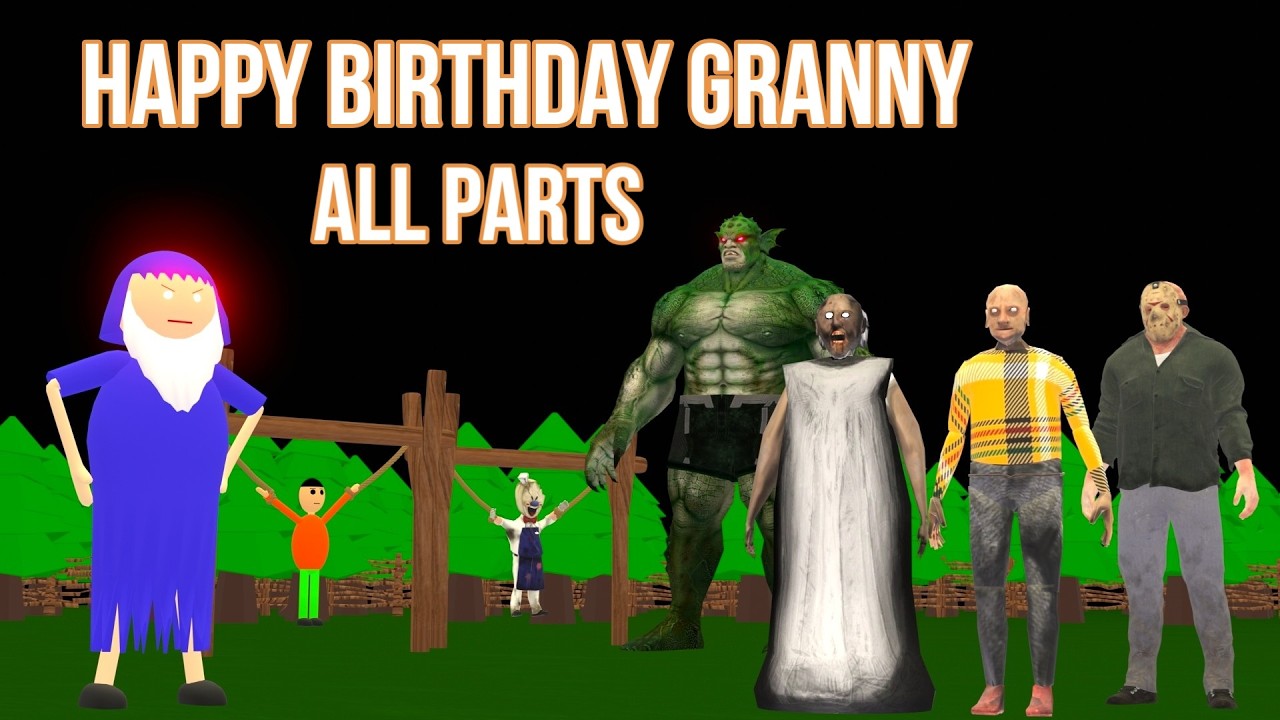 Happy birthday Granny ALL PARTS | Gulli Bulli | MAKE JOKE HORROR | P.O.K | CARTOON