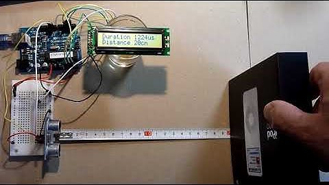 Arduino＋超音波センサHC-SR04＋液晶SC1602BS