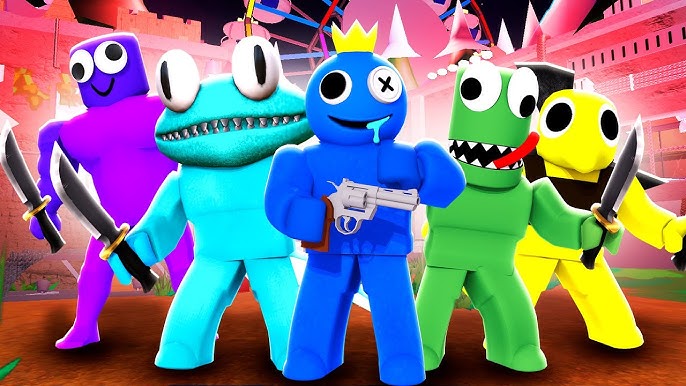 SOBREVIVA 5 NOITES com os RAINBOW FRIENDS! (Roblox) 