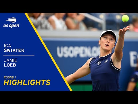 Iga Swiatek vs Jamie Loeb Highlights | 2021 US Open Round 1