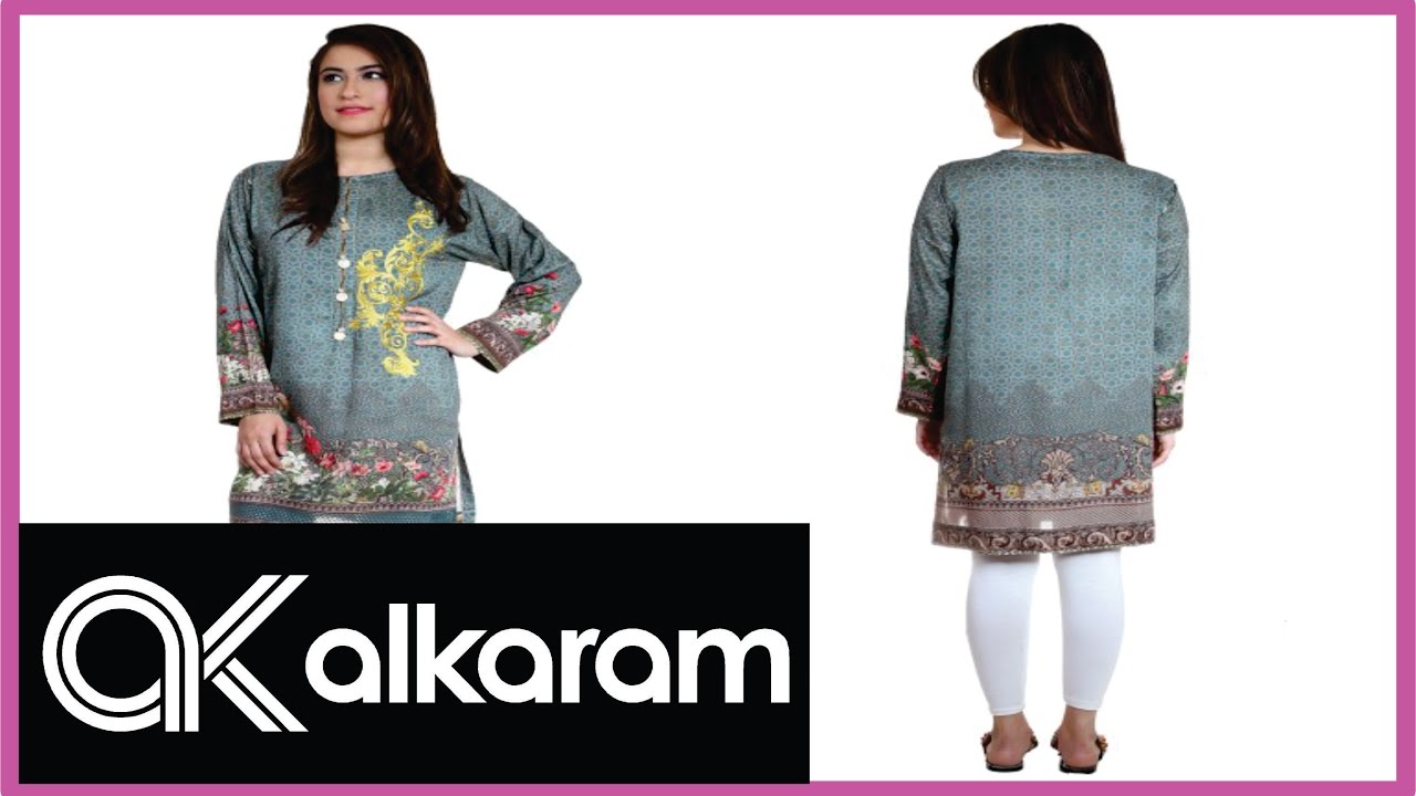 Alkaram Spring Summer Lawn and Kurti Collection 2017 - 2018 For Girls | Latest Salwar Kameez Design