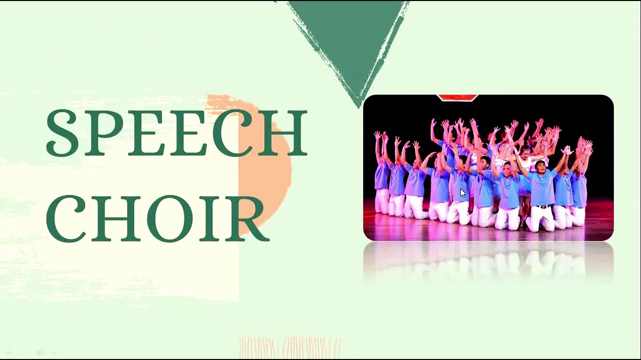 make a speech choir