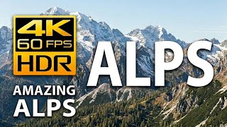 Alps 4K Relaxing Music 🌿 Peaceful Mountain Scenery | Nature Relaxation Film