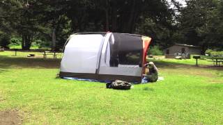 REI Kingdom 6 tent setup timelapse