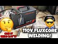 Welding with a 110v fluxcore machine yeswelder flux135 test and review