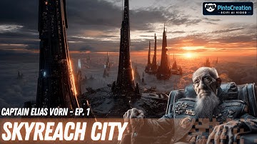 Captain Elias Vorn Ep. 1: Skyreach City | AI Visual Exploration (MJv7 and Hailuo AI Video)