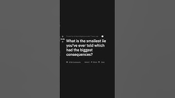 What is the smallest lie you