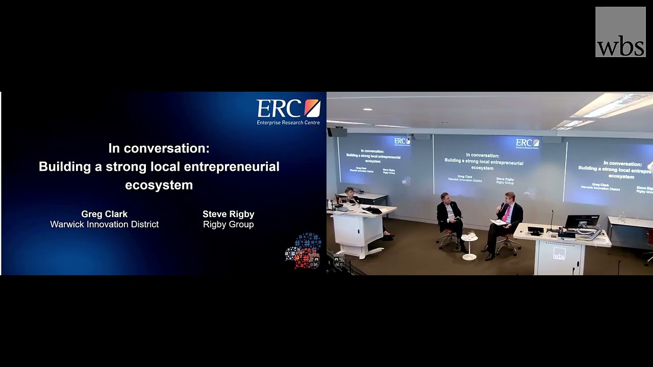 Building a strong entrepreneurial ecosystem