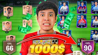 METO 1.000$ A UNA CUENTA NUEVA de FIFA MOBILE Y PASA ESTO 😱