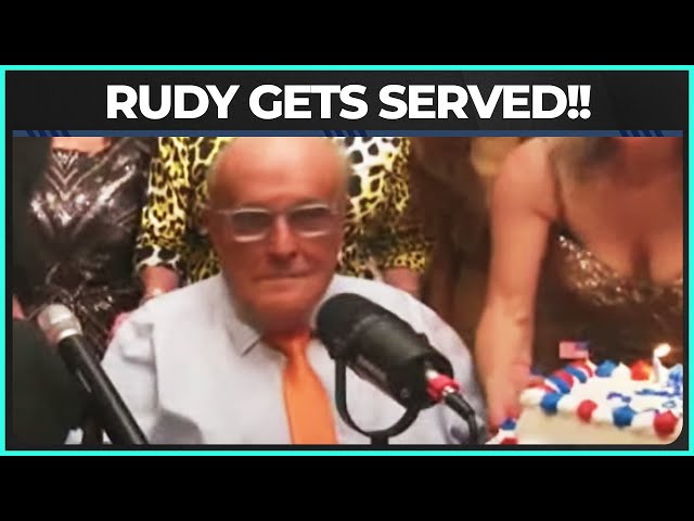Rudy Giuliani Gets SERVED Indictment Papers At Birthday Bash