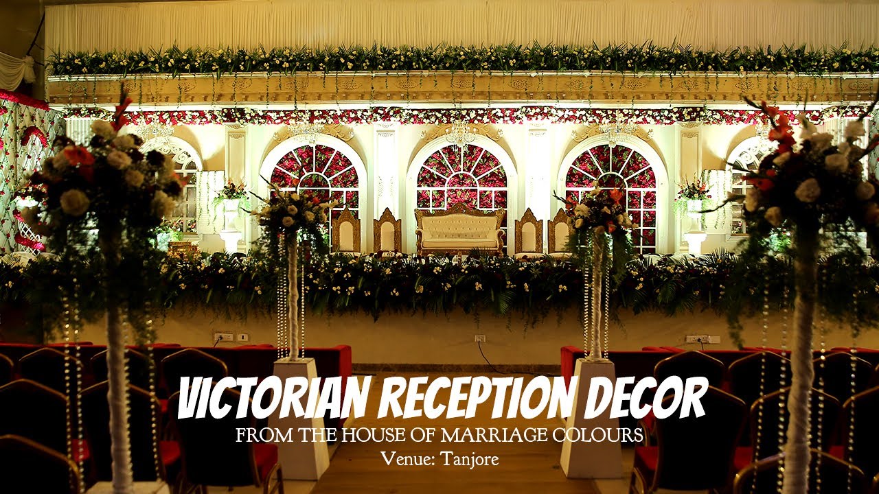 Grand Reception Decor |Victorian Themed Reception Decor |Tanjore | Wedding Stage Decor
