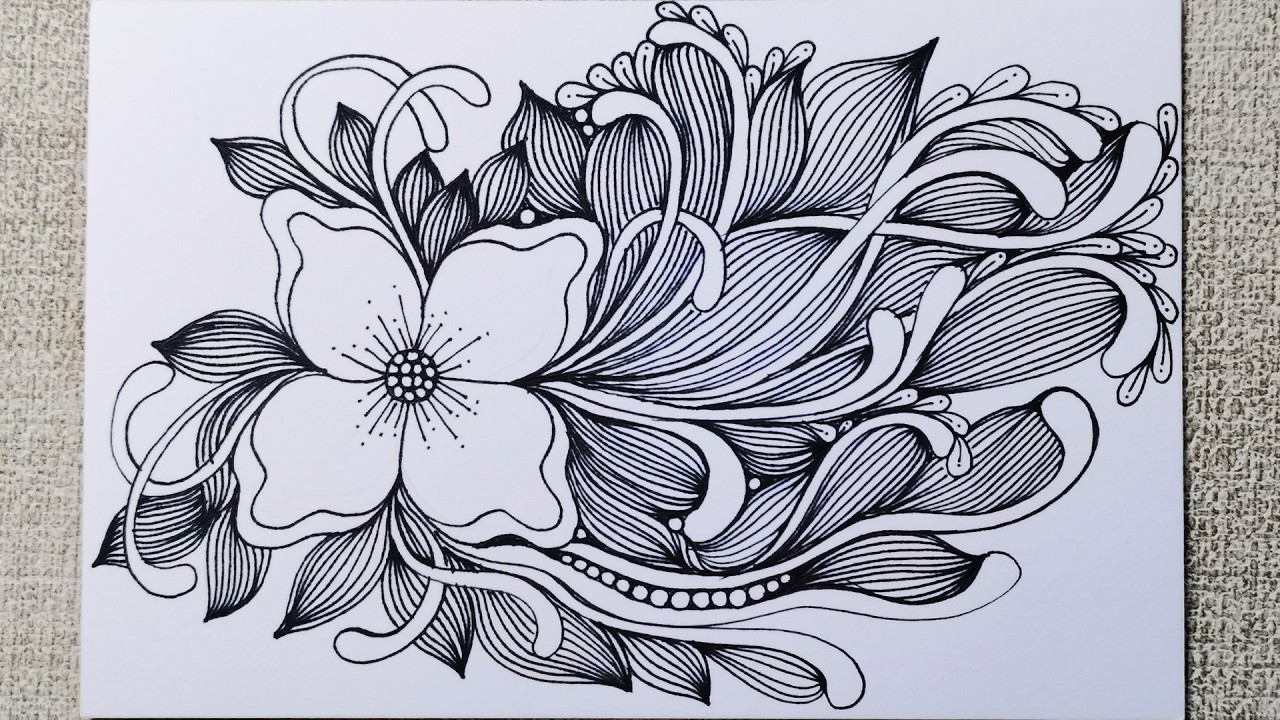 Приятное путешествие случайных линий! Элегантные дзен-лепестки для глубокого фокуса. ✨🌸🌿