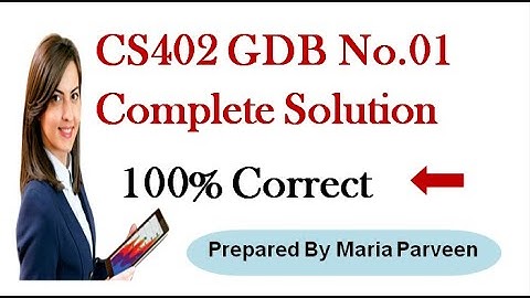 CS402 GDB 1 Solution 2020 || CS402 GDB Solution 2020 By Maria Parveen || VU Learning