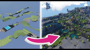 Upgrading A Map In TrackMania - Skyfarer Time-Lapse