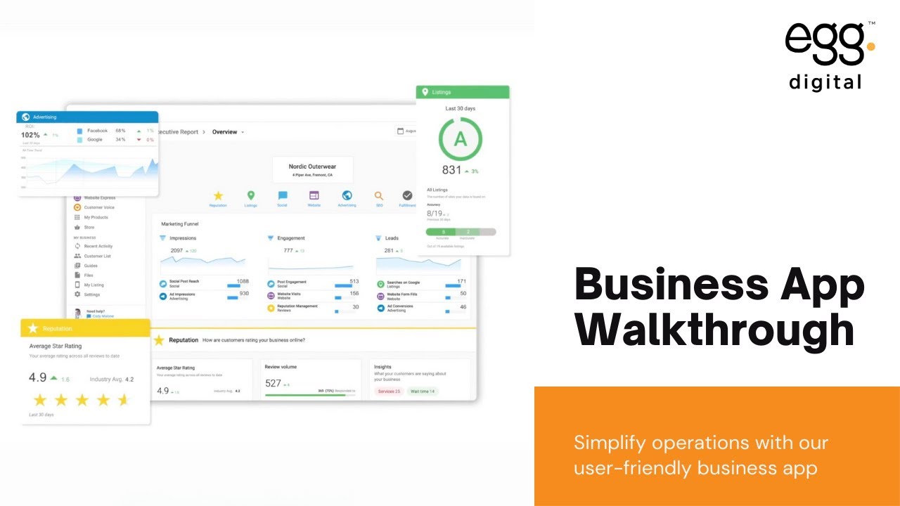 Egg Digital Business App Walkthrough