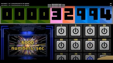 numbers 1 to 1,000,000,000 in 16x speed