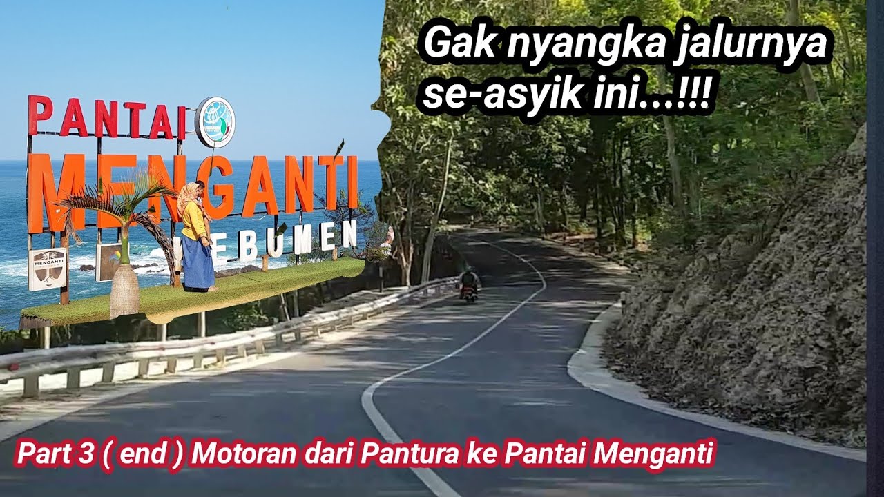 Jalanan mulus dari cilacap menuju ke Pantai Menganti Kebumen