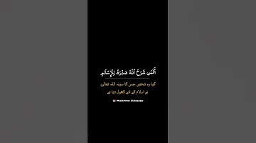 كروما قرآن سورة الزمر (٢٢) | Chroma Quran . #كروما_قرآن #كرومات_شاشه_سوداء