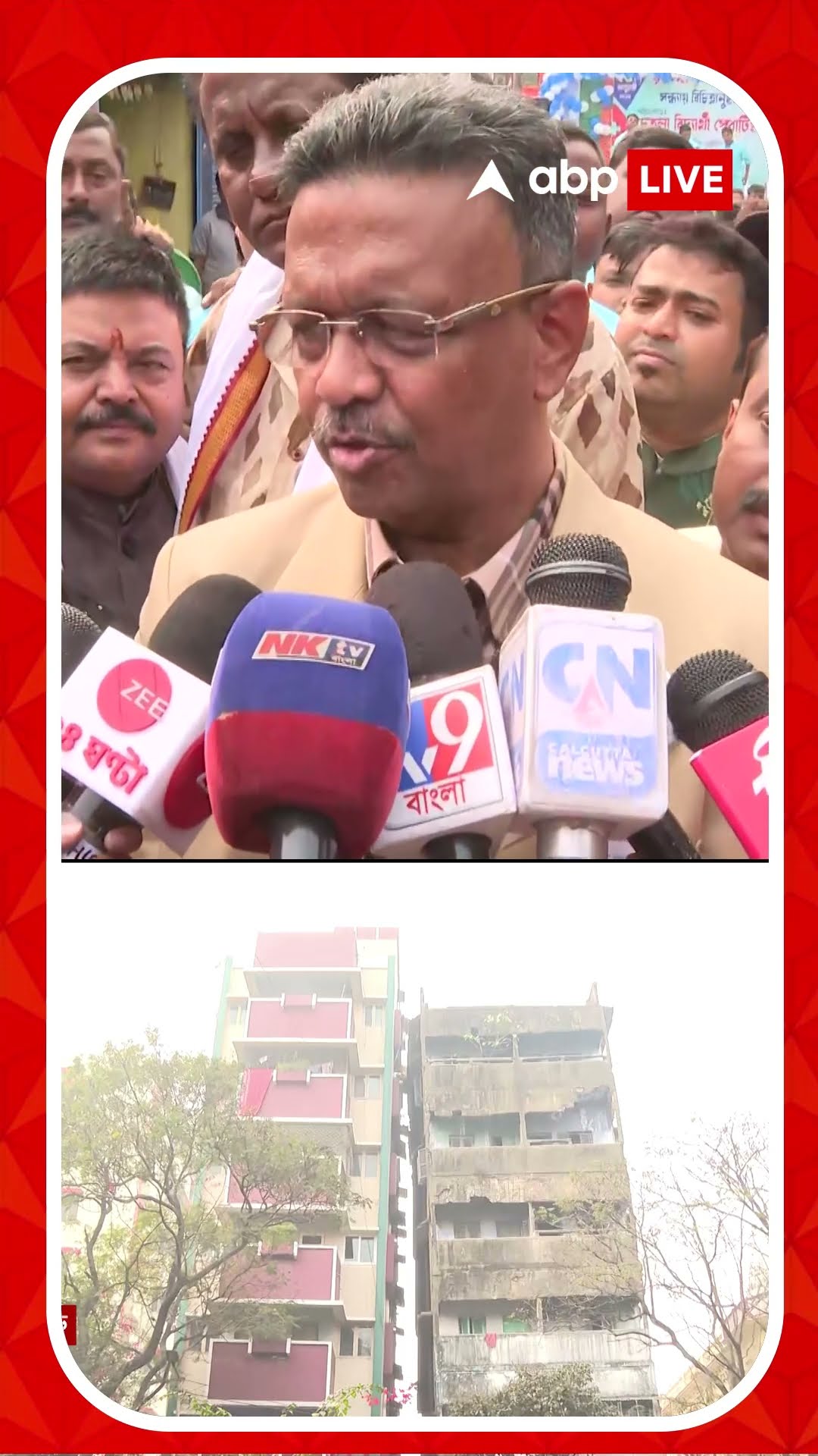 ট্যাংরার হেলে পড়া বহুতল নিয়ে কী মন্তব্য ফিরহাদের ?