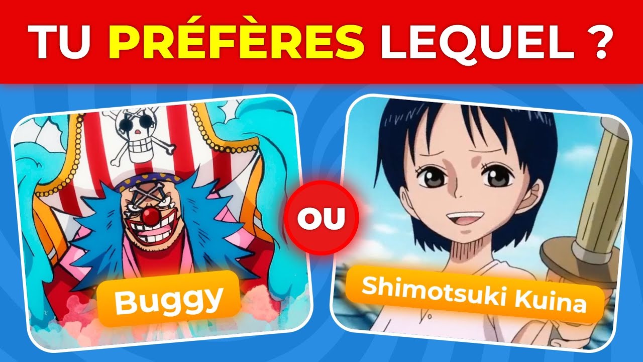Tu Préfères quel Personnage de One Piece ? - YouTube