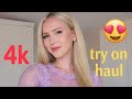 4K Micro Bikini Try On Haul Transparent Transparent Lingerie See Through Styles Try On Me 