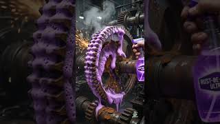 Rusty Industrial Gear Restoration Animation 🔥⚙️ Satisfying Deep Clean